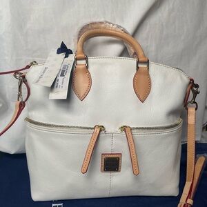 Dooney & Bourke white and Tan Satchel